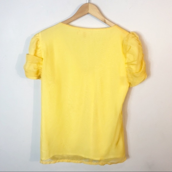 Walter Baker Ruched Sleeve Top - Picture 2 of 7